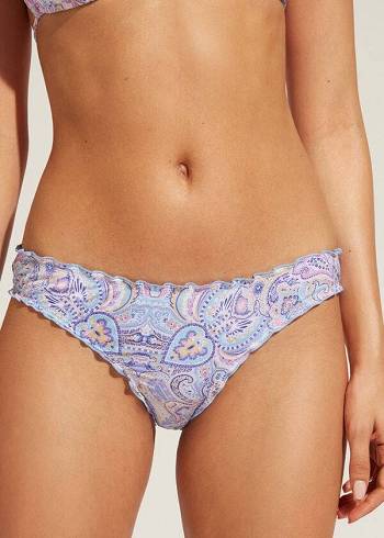 Abajo De Bikini Calzedonia Amalfi Mujer Azules | CL1289KI
