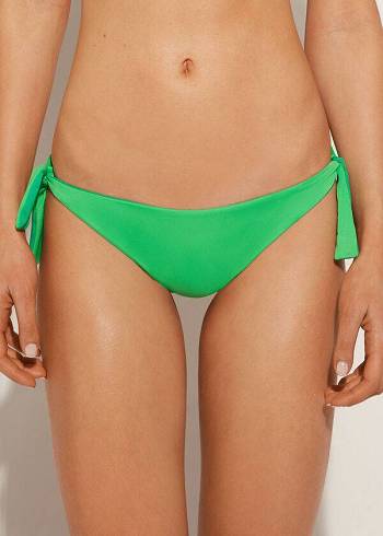 Abajo De Bikini Calzedonia Bow Brazilian Indonesia Eco Mujer Verde | CL1300EX