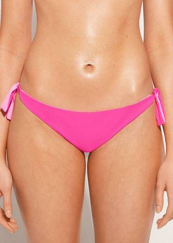 Abajo De Bikini Calzedonia Bow Brazilian Indonesia Eco Mujer Rosas | CL1301RW