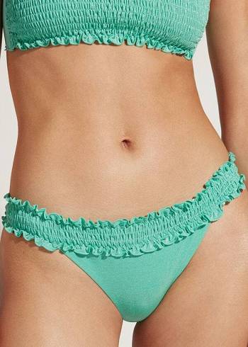 Abajo De Bikini Calzedonia Brazilian Formentera Mujer Verde | CL1307PQ