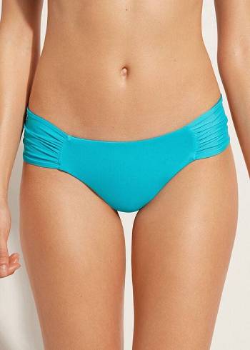 Abajo De Bikini Calzedonia Brazilian Indonesia Eco Mujer Turquesa Verde | CL1314JJ