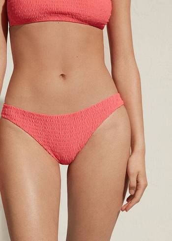 Abajo De Bikini Calzedonia Brazilian Lanzarote Mujer Rosas | CL1316LH