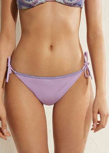 Abajo De Bikini Calzedonia Brazilian String Tel Aviv Mujer Moradas | CL1341KI
