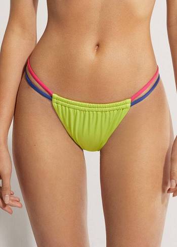 Abajo De Bikini Calzedonia Brazilian String Tokyo Eco Mujer Verde | CL1346VD