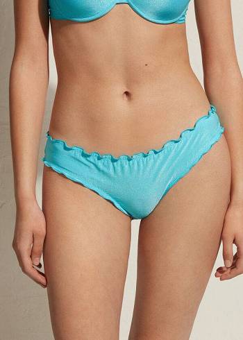 Abajo De Bikini Calzedonia Formentera Mujer Turquesa | CL1380TV