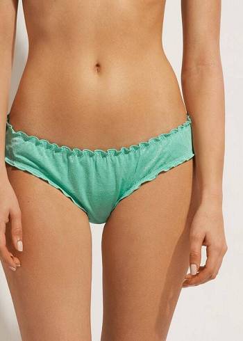 Abajo De Bikini Calzedonia Formentera Mujer Verde | CL1381YU