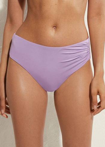 Abajo De Bikini Calzedonia High Cintura Indonesia Eco Mujer Moradas | CL1428QZ