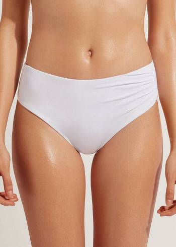 Abajo De Bikini Calzedonia High Cintura Indonesia Eco Mujer Blancas | CL1432TV