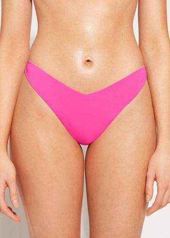 Abajo De Bikini Calzedonia High Cut Brazilian Indonesia Eco Mujer Rosas | CL1389FM