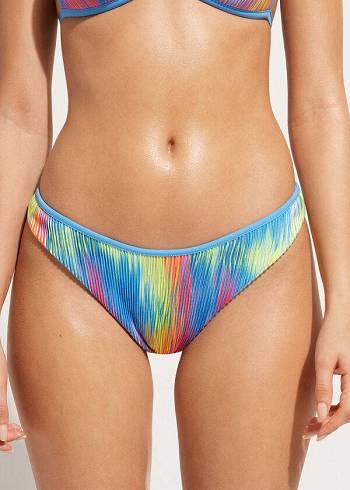 Abajo De Bikini Calzedonia High-Cut Brazilian Maiorca Mujer Multicolor | CL1442GL