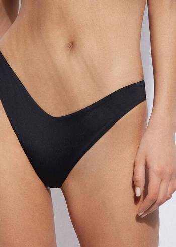 Abajo De Bikini Calzedonia High Cut Indonesia Eco Mujer Negras | CL1395ZG