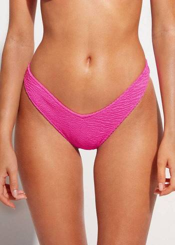 Abajo De Bikini Calzedonia High Cut V-shaped Brazilian Miami Mujer Rosas | CL1399BC