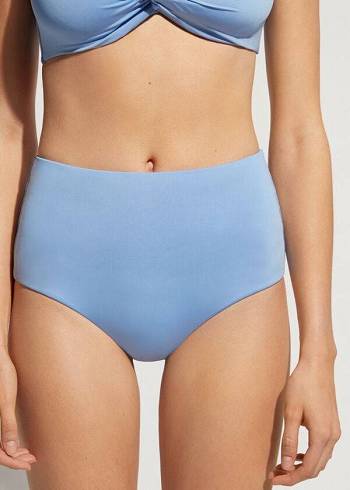Abajo De Bikini Calzedonia High Shaper Cintura Indonesia Eco Mujer Azules | CL1403WY