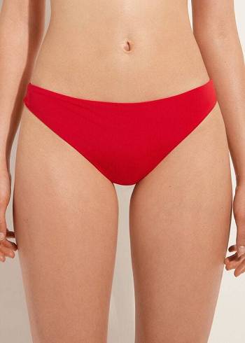 Abajo De Bikini Calzedonia Indonesia Eco Low rise Mujer Rojas | CL1477BC