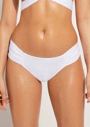 Abajo De Bikini Calzedonia Indonesia Eco rosa Mujer Blancas | CL1483RW
