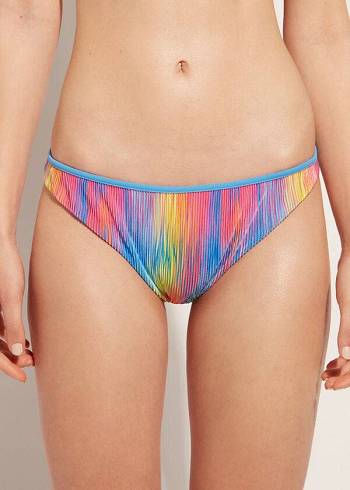 Abajo De Bikini Calzedonia Plisado Maiorca Mujer Multicolor | CL1510TV