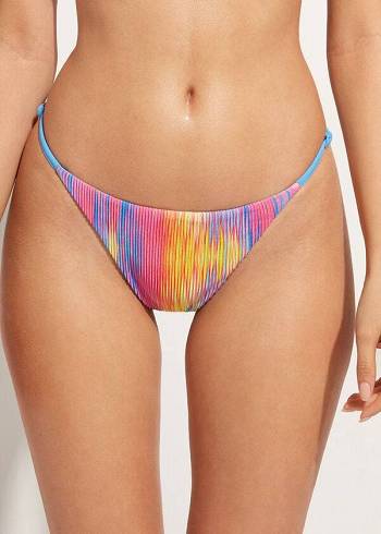 Abajo De Bikini Calzedonia Plisado Tanga Maiorca Mujer Multicolor | CL1512UT