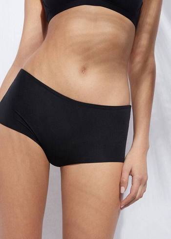 Abajo De Bikini Calzedonia Shorts Indonesia Eco Mujer Negras | CL1553CE