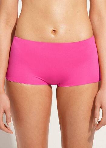 Abajo De Bikini Calzedonia Shorts Indonesia Eco Mujer Rosas | CL1554VD