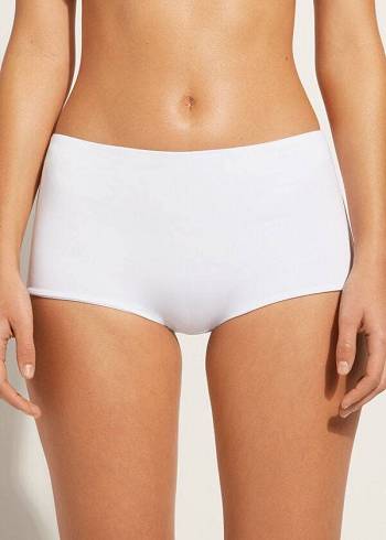 Abajo De Bikini Calzedonia Shorts Indonesia Eco Mujer Blancas | CL1555BC