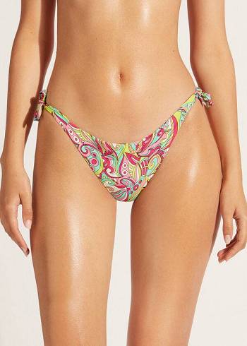 Abajo De Bikini Calzedonia Side Tie Londra Mujer Multicolor | CL1564UT
