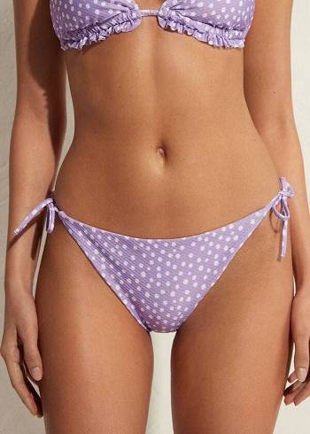 Abajo De Bikini Calzedonia String Cipro Mujer Moradas | CL1588TV