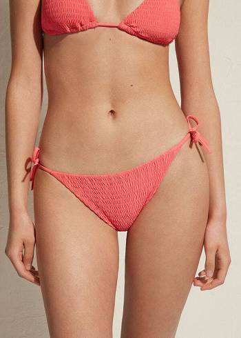 Abajo De Bikini Calzedonia String Lanzarote Mujer Rosas | CL1599HK