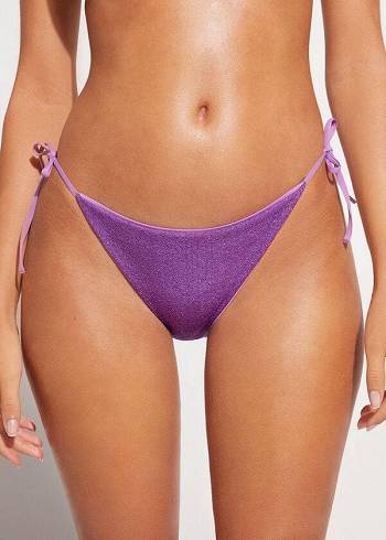 Abajo De Bikini Calzedonia String Las Vegas Mujer Moradas | CL1600JJ