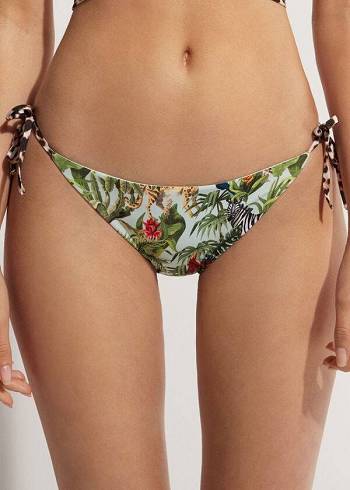 Abajo De Bikini Calzedonia String Nairobi Eco Mujer Verde | CL1611WY