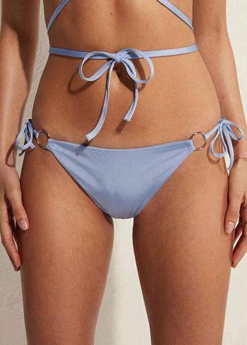 Abajo De Bikini Calzedonia String Tie Abu Dhabi Mujer Azules | CL1619PQ