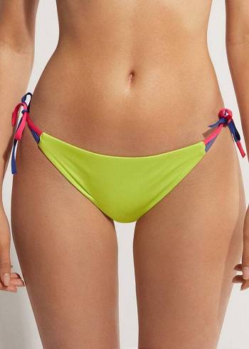 Abajo De Bikini Calzedonia String Tokyo Mujer Verde | CL1623FM