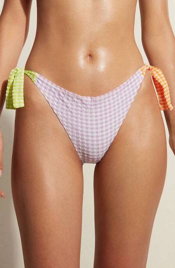 Abajo De Bikini Calzedonia String Valencia Mujer Rosas | CL1626JJ