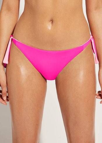 Abajo De Bikini Calzedonia Tied Indonesia Eco Mujer Rosas | CL1650GL