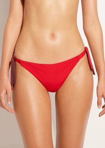 Abajo De Bikini Calzedonia Tied Indonesia Eco Mujer Rojas | CL1652JJ