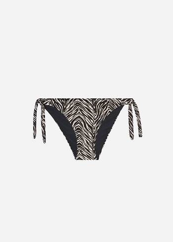 Abajo De Bikini Calzedonia Tied Zebra Nairobi Mujer Negras | CL1656XF