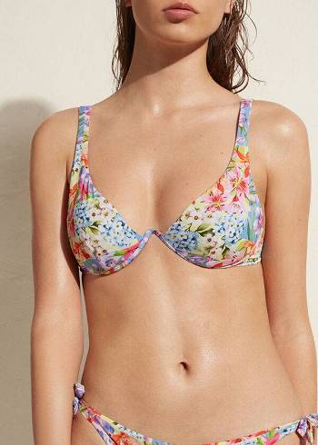 Arriba De Bikini Calzedonia Acolchado Push-Up Minorca Eco Mujer Multicolor | CL1866VD