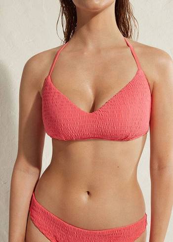 Arriba De Bikini Calzedonia Acolchado Triangle Lanzarote Mujer Rosas | CL1932AP
