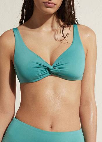 Arriba De Bikini Calzedonia Balconette Indonesia Eco Mujer Turquesa | CL1667YU