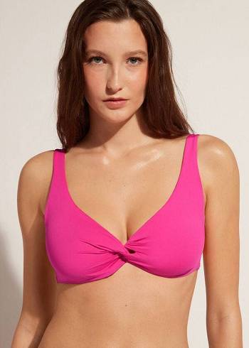 Arriba De Bikini Calzedonia Balconette Indonesia Eco cobey Mujer Rosas | CL1673SO