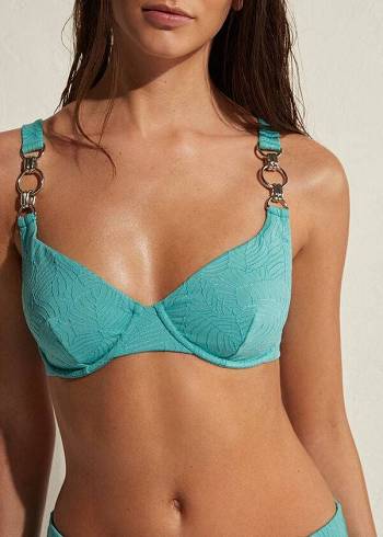 Arriba De Bikini Calzedonia Balconette Marsiglia Mujer Turquesa | CL1681ZG