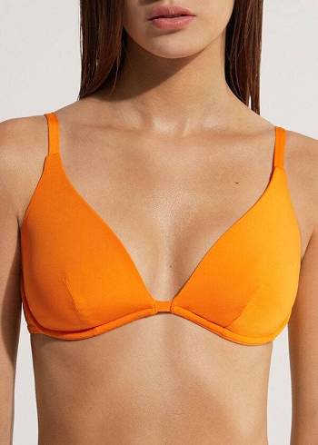 Arriba De Bikini Calzedonia Push Up Indonesia Eco Mujer Naranjas | CL1949WY