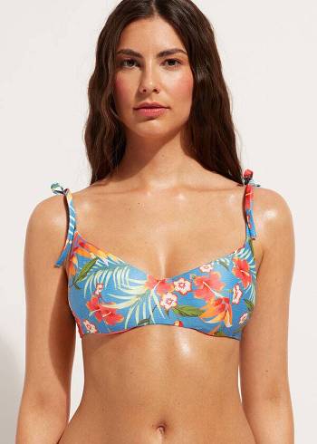 Arriba De Bikini Calzedonia Tank-Estilo Maui Mujer Verde | CL2015HK