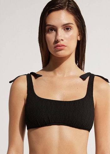 Arriba De Bikini Calzedonia Tank Mykonos Mujer Negras | CL1983PQ