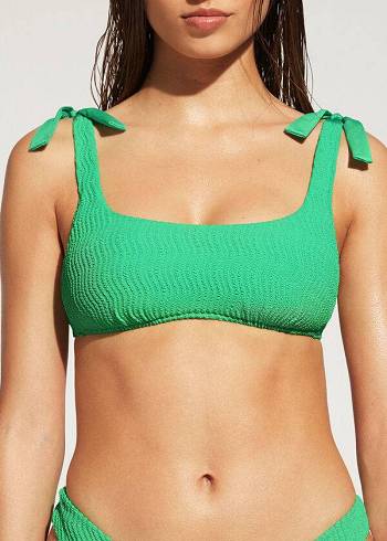 Arriba De Bikini Calzedonia Tank Mykonos Mujer Turquesa Verde | CL1984AP