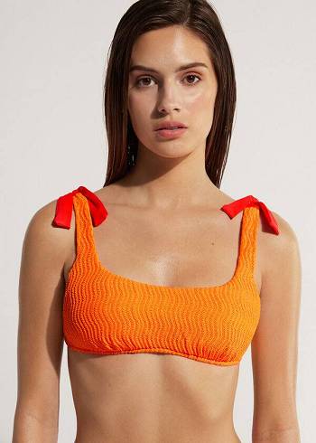 Arriba De Bikini Calzedonia Tank Mykonos Mujer Naranjas | CL1986DN