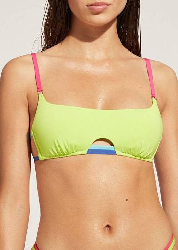 Arriba De Bikini Calzedonia Tank Tokyo Eco Mujer Verde | CL2001WY