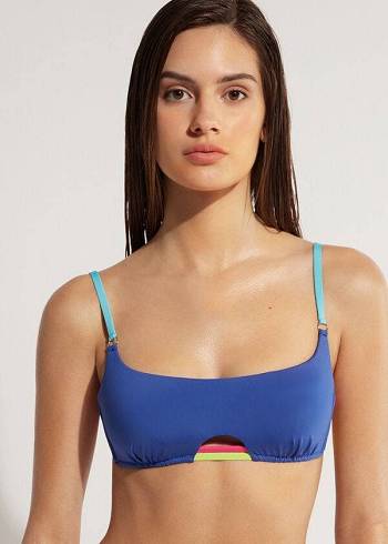 Arriba De Bikini Calzedonia Tank Tokyo Eco Mujer Azules | CL2004TV