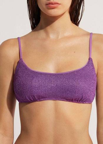 Arriba De Bikini Calzedonia Tank-style Las Vegas Mujer Moradas | CL2011SO