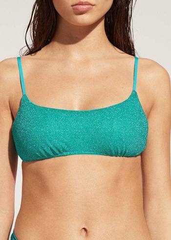 Arriba De Bikini Calzedonia Tank-style Las Vegas Mujer Azules | CL2012DN