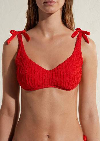 Arriba De Bikini Calzedonia Tank-style Marrakech Mujer Rojas | CL2014GL